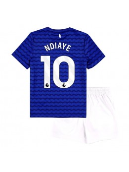 Billige Everton Iliman Ndiaye #10 Hjemmedraktsett Barn 2025-26 Kortermet (+ Korte bukser)
